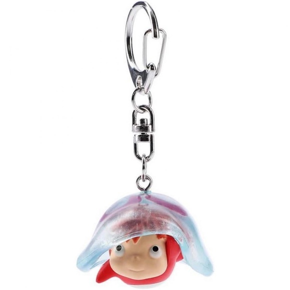 Ghibli Other - Studio Ghibli Ponyo on a Cliff by the Sea Key Chain Jellyfish Japan US -  NEW
